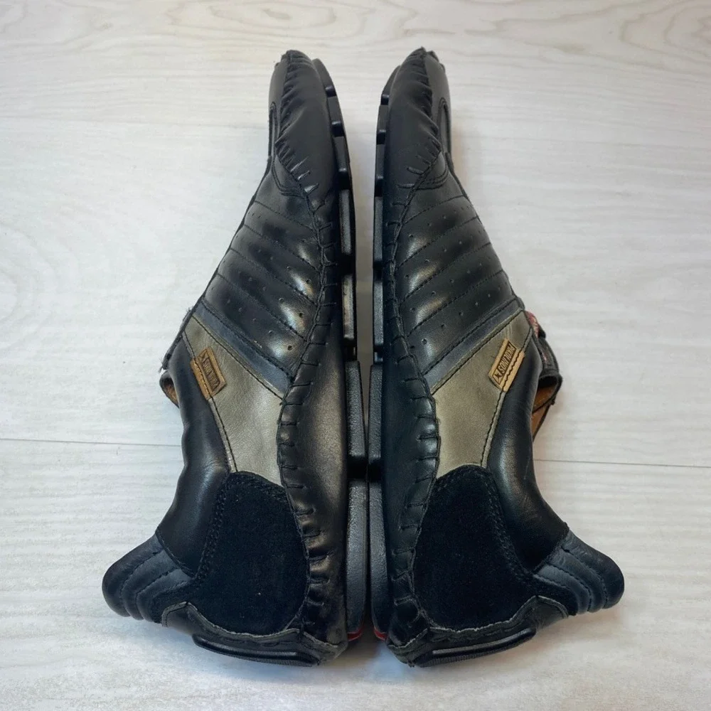Pikolinos Mens 45 Fuencarral Driving Sneakers Leather Black Casual Comfort